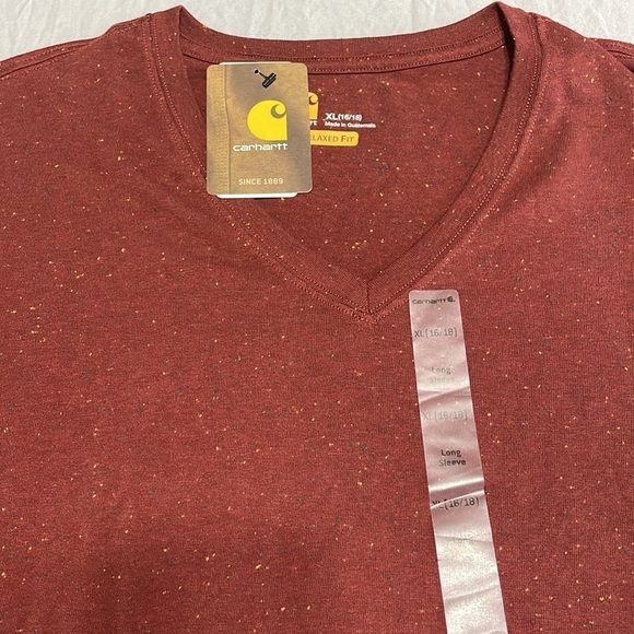 Carharrtt womens, long sleeve shirt, V-neck size XL - Picture 2 of 12